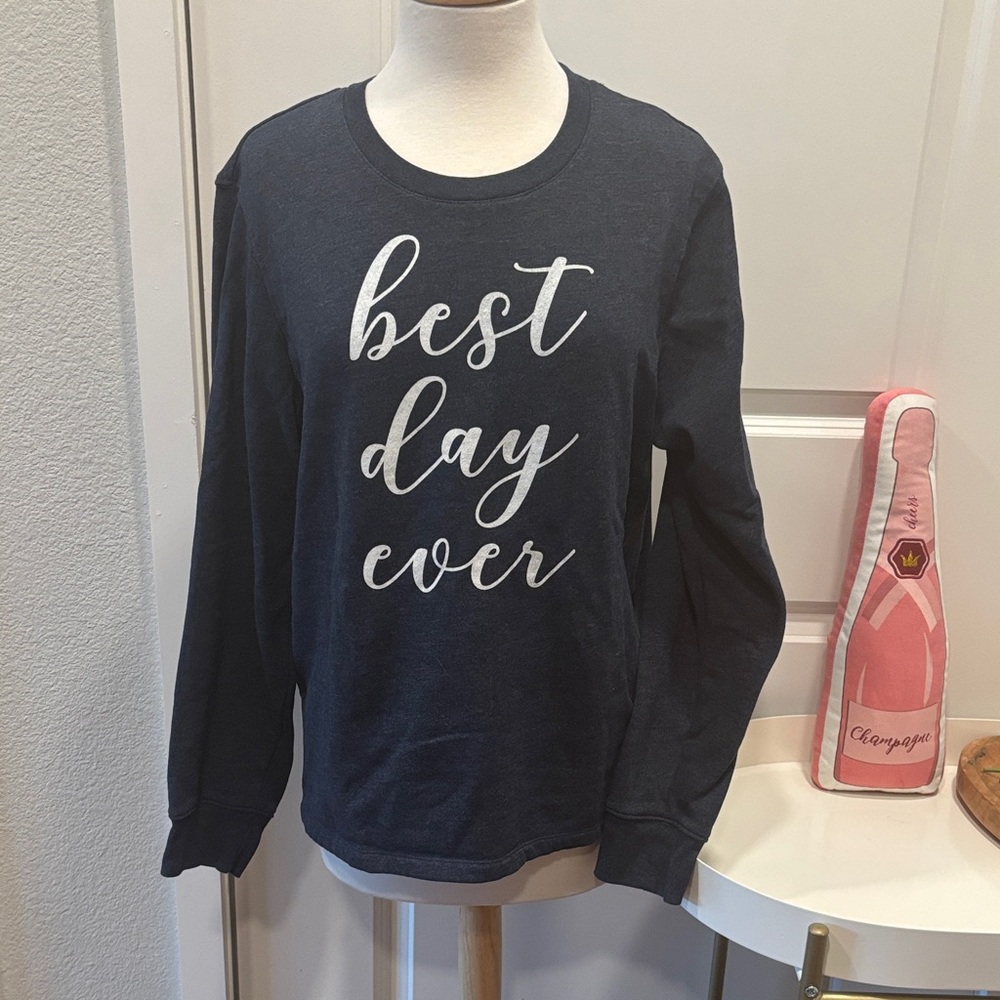 EUC PositiviTees Navy Sweatshirt